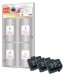 310018 - 3 Peach Tintenpatronen schwarz kompatibel zu Canon, Apple BCI-10BK, 0956A002