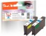 313863 - Peach Twin Pack, 2 ink cartridges cyan, with Chip, compatible with Lexmark No. 100XLC*2, 14N1069E, 14N1093