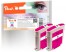 318778 - Peach Twin Pack Ink Cartridge magenta, compatible with HP No. 11 m*2, C4837A*2