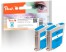 318782 - Peach Twin Pack Ink Cartridge cyan, compatible with HP No. 13 c*2, C4815AE*2