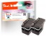 320074 - Peach Doppelpack Tintenpatronen XL schwarz kompatibel zu Brother LC-529XL BK