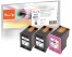 321974 - Peach Spar Pack Plus Druckköpfe kompatibel zu HP No. 653, 3YM75AE*2, 3YM74AE  , 3YM60AE
